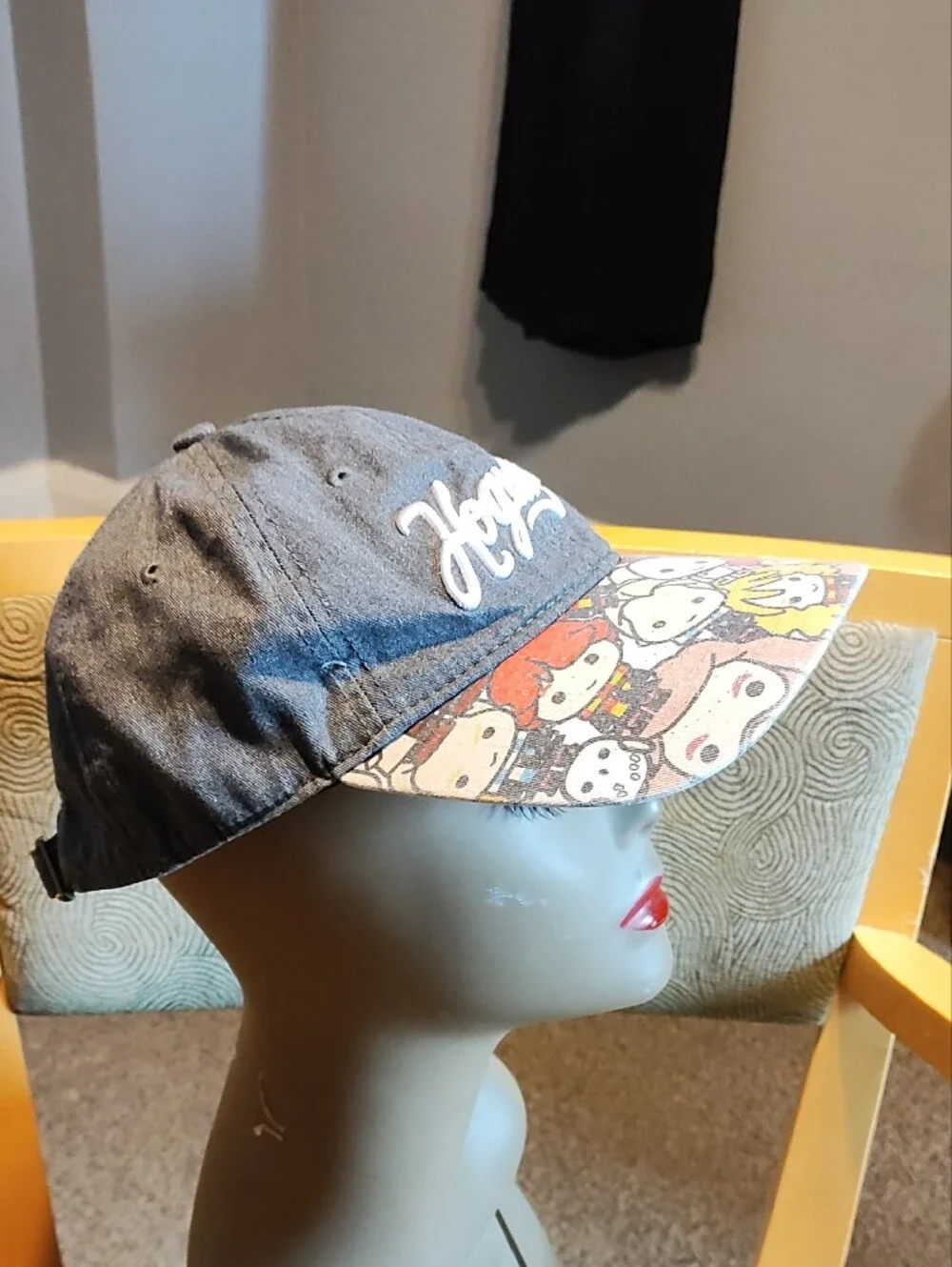 Hogwarts Children's Cap with Character Print Visor - Gray Denim
